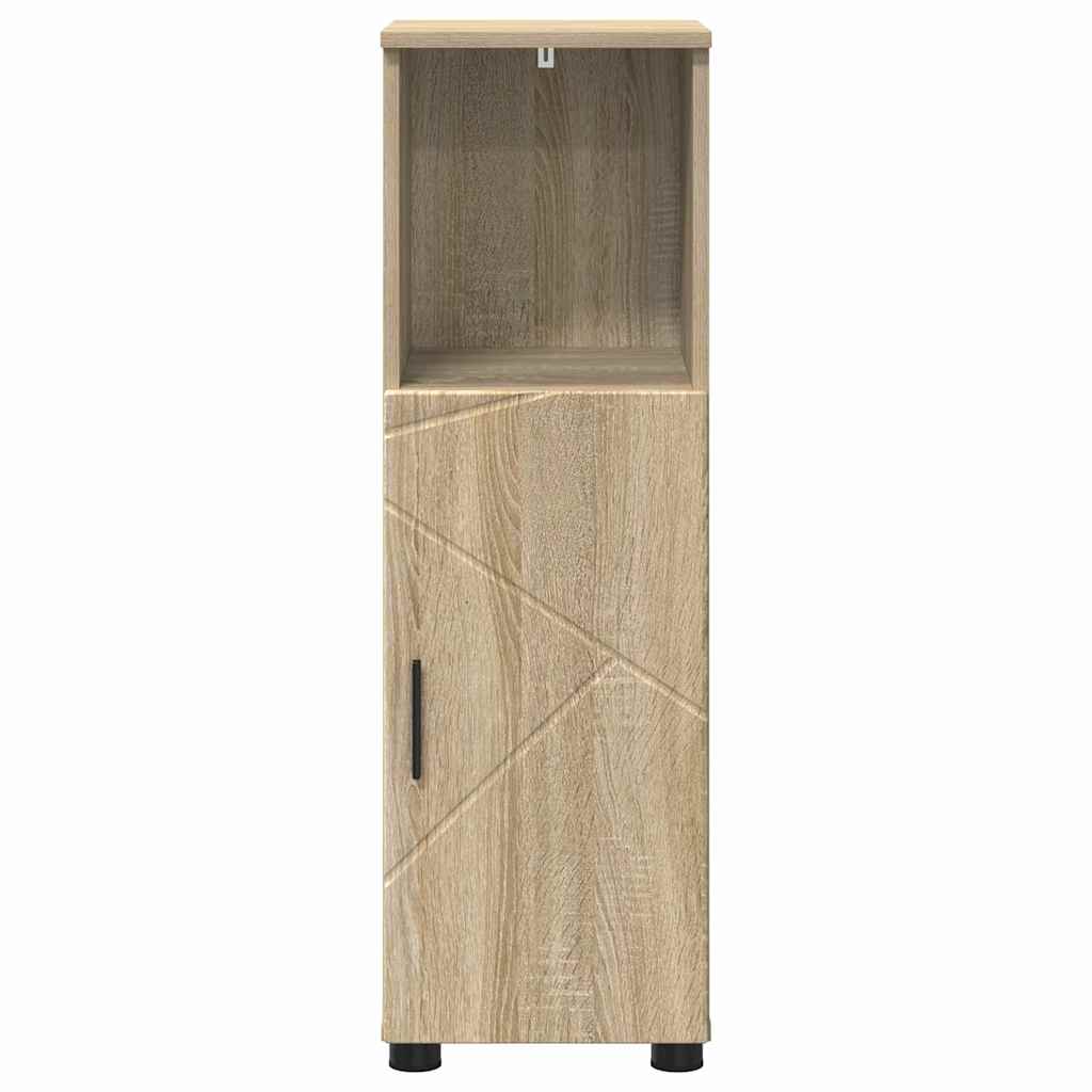 Baderomsskap Sonoma eik 30 x 35 x 95 cm Konstruert tre & Metall