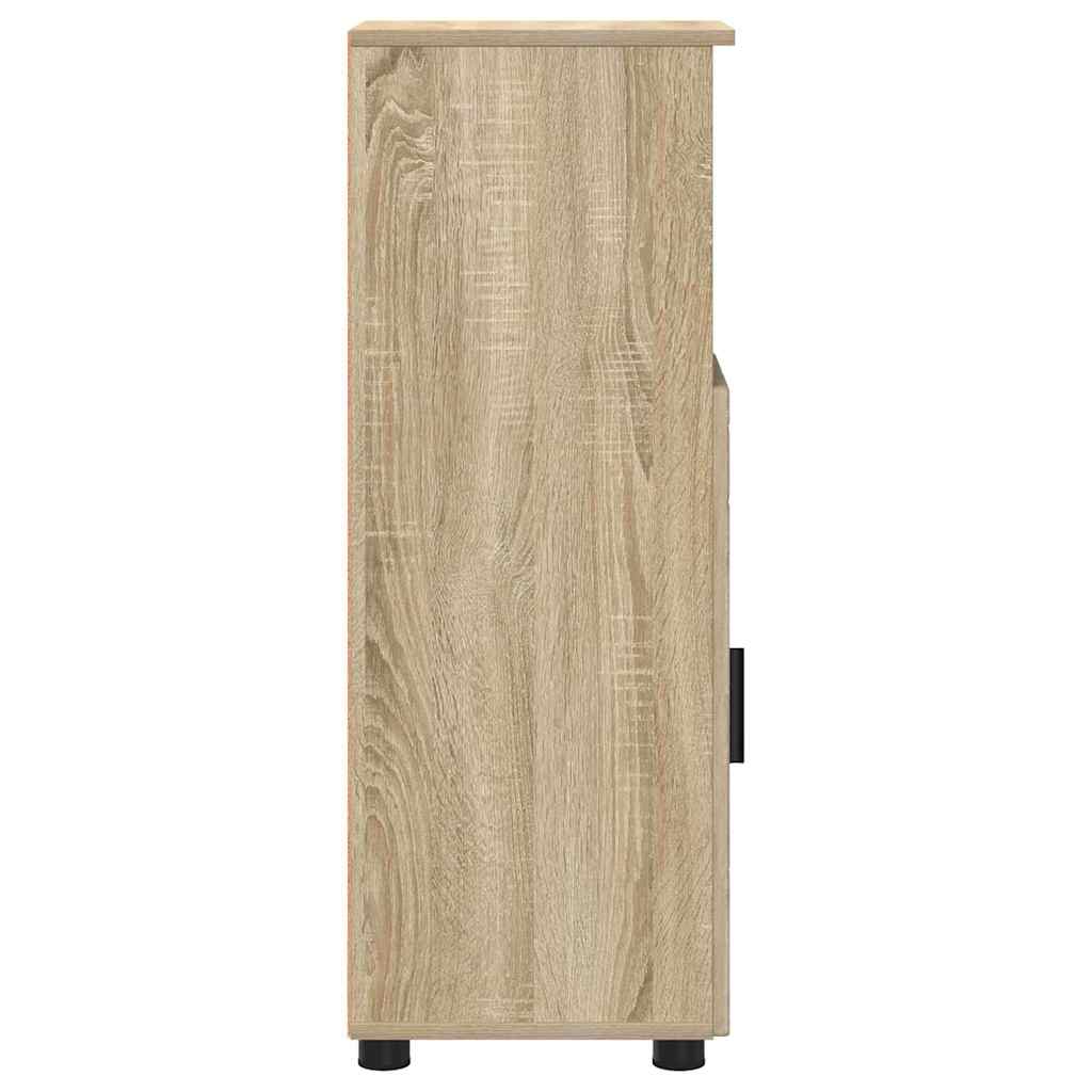Baderomsskap Sonoma eik 30 x 35 x 95 cm Konstruert tre & Metall
