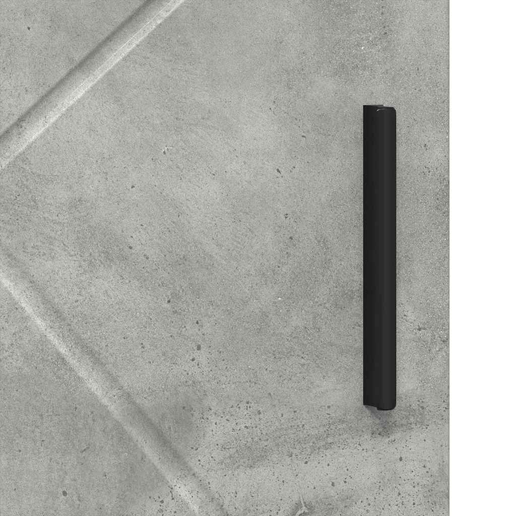 Baderomsskap Betonggrå 30 x 35 x 95 cm Konstruert tre & Metall