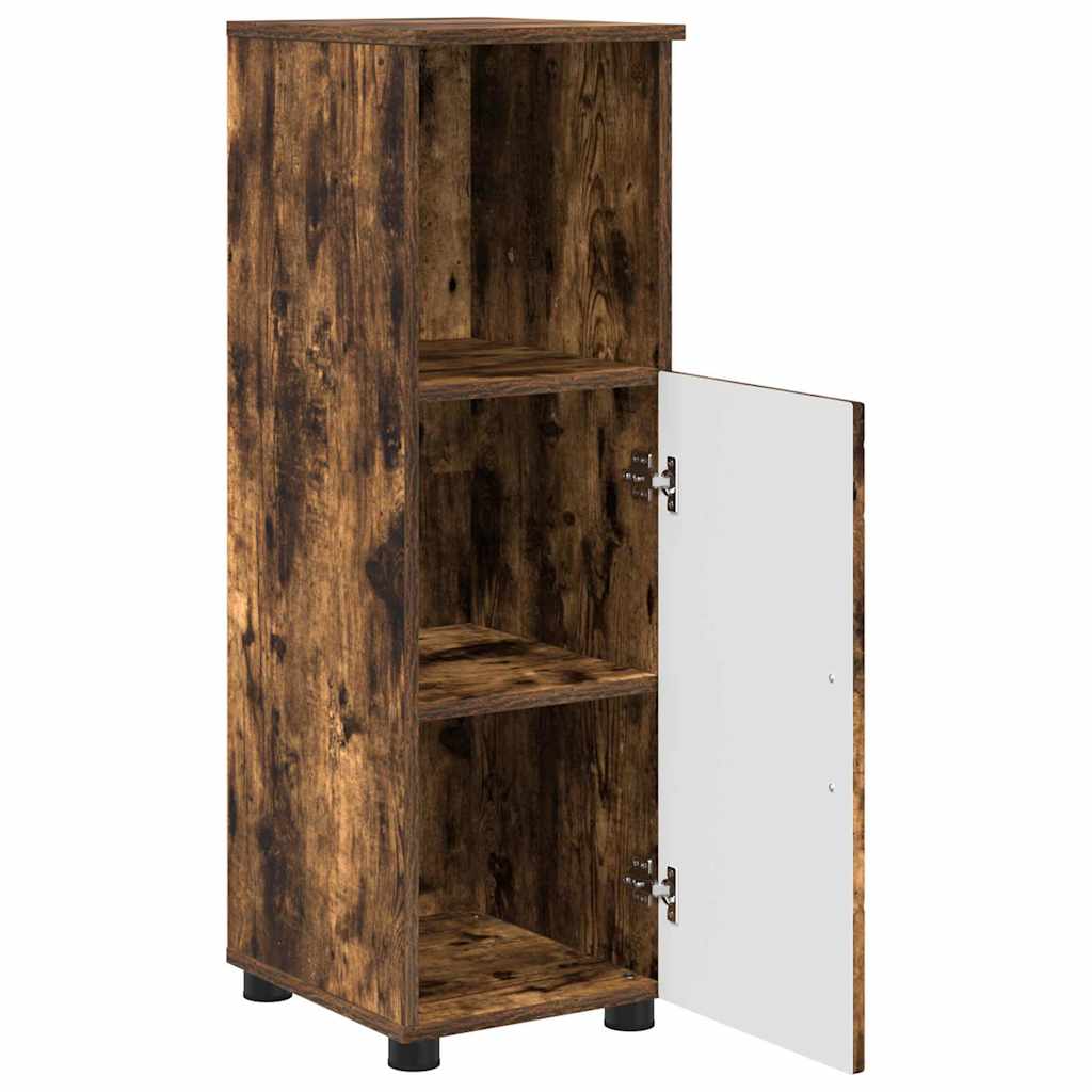 Baderomsskap Røkt eik 30 x 35 x 95 cm Konstruert tre & Metall