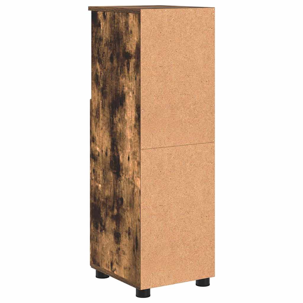 Baderomsskap Røkt eik 30 x 35 x 95 cm Konstruert tre & Metall