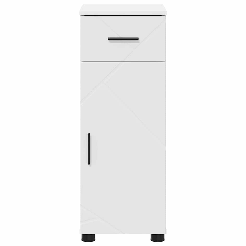 Baderomsskap Hvit 30 x 35 x 80 cm Konstruert tre & Metall