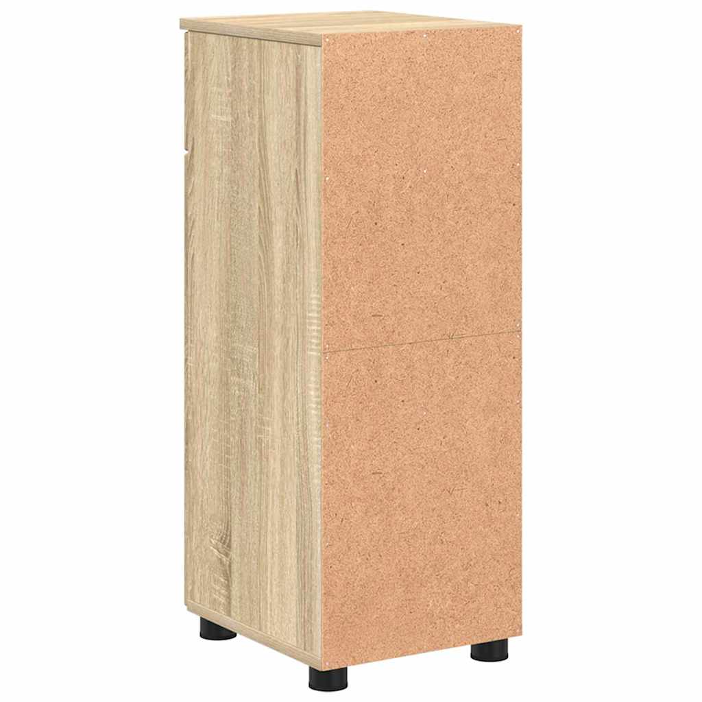 Baderomsskap Sonoma eik 30 x 35 x 80 cm Konstruert tre & Metall