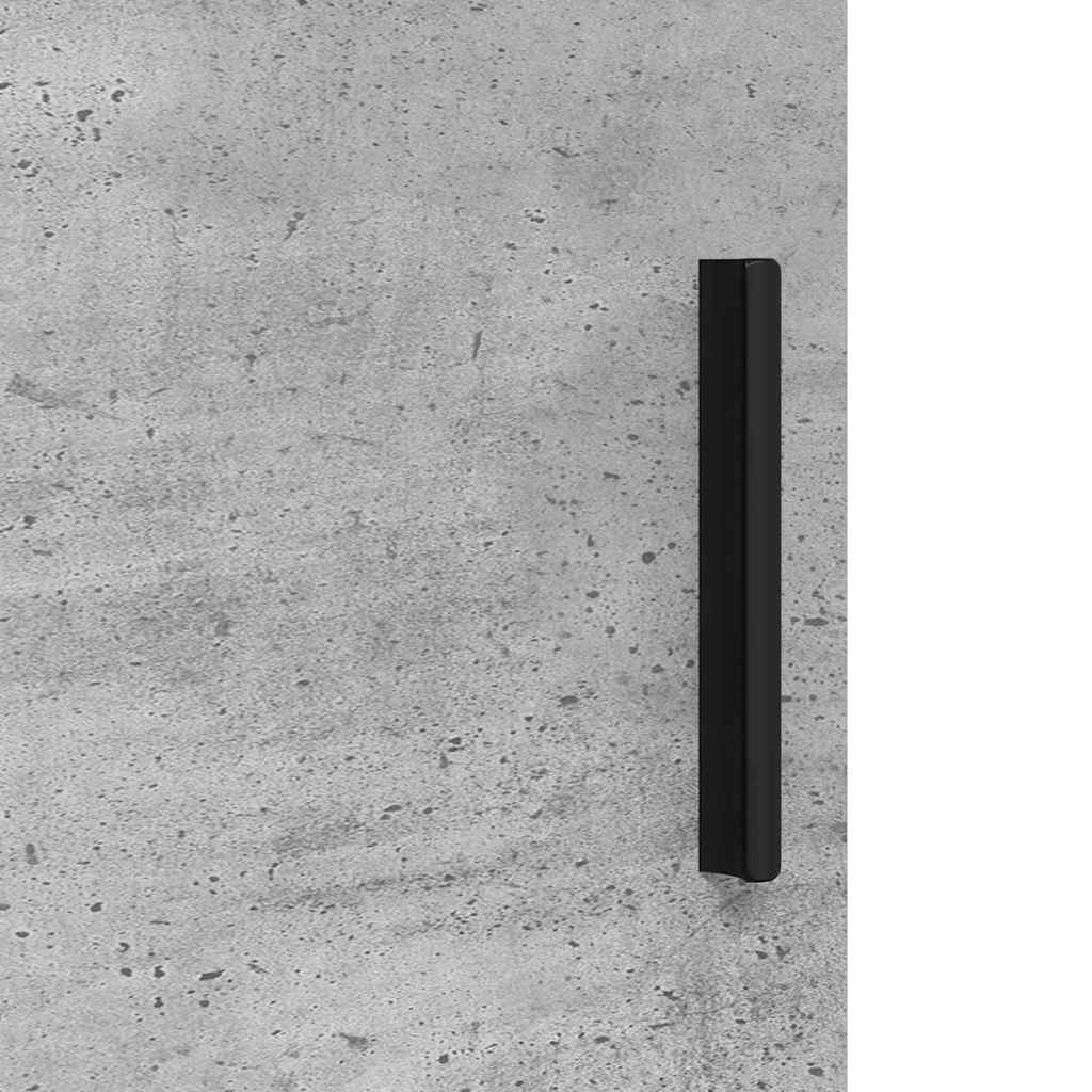 Baderomsskap Betonggrå 30 x 35 x 80 cm Konstruert tre & Metall