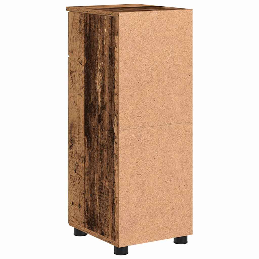 Baderomsskap Gamle tre 30 x 35 x 80 cm Konstruert tre & Metall