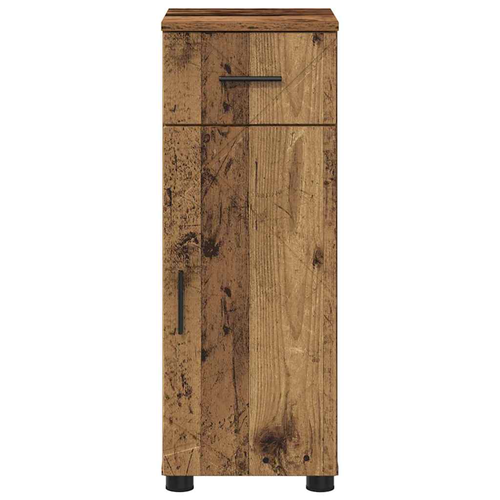 Baderomsskap Gamle tre 30 x 35 x 80 cm Konstruert tre & Metall