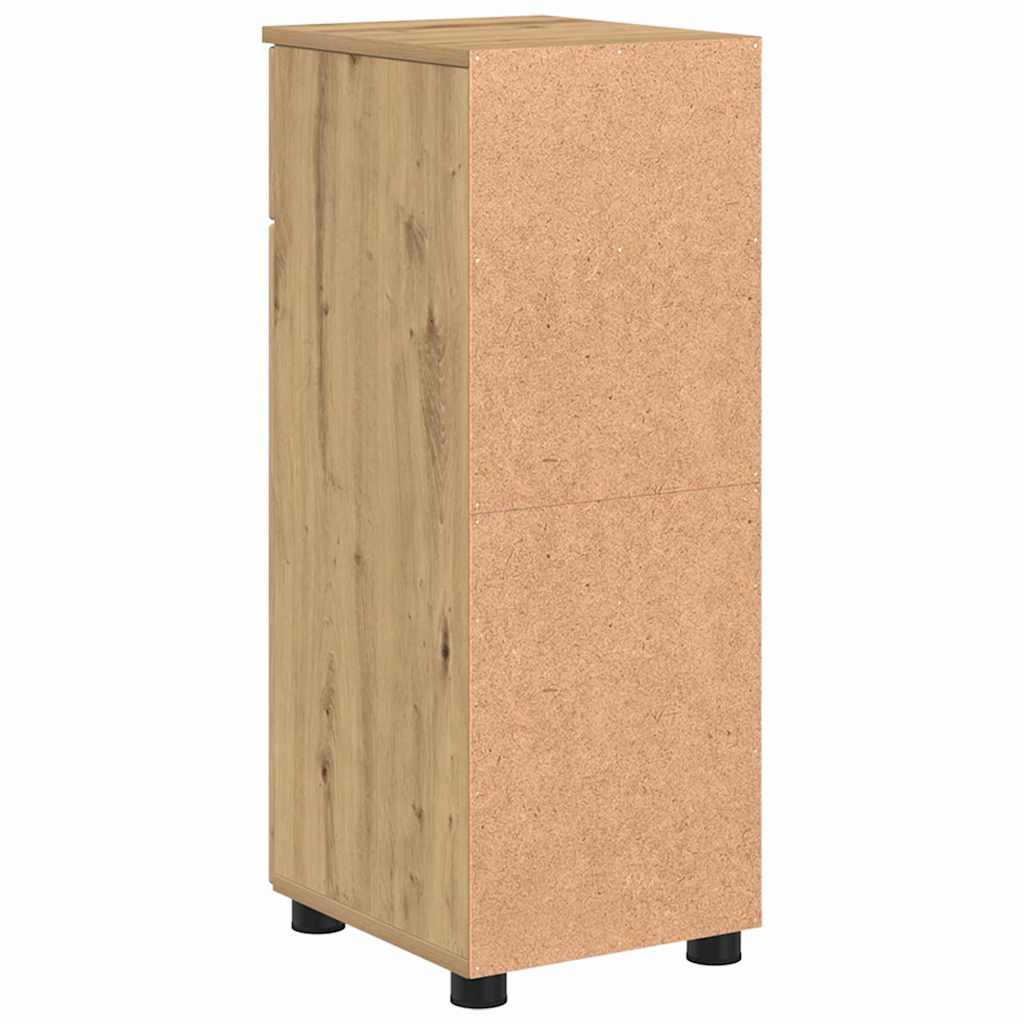 Baderomsskap Artisan Eik 30 x 35 x 80 cm Konstruert tre, Metall