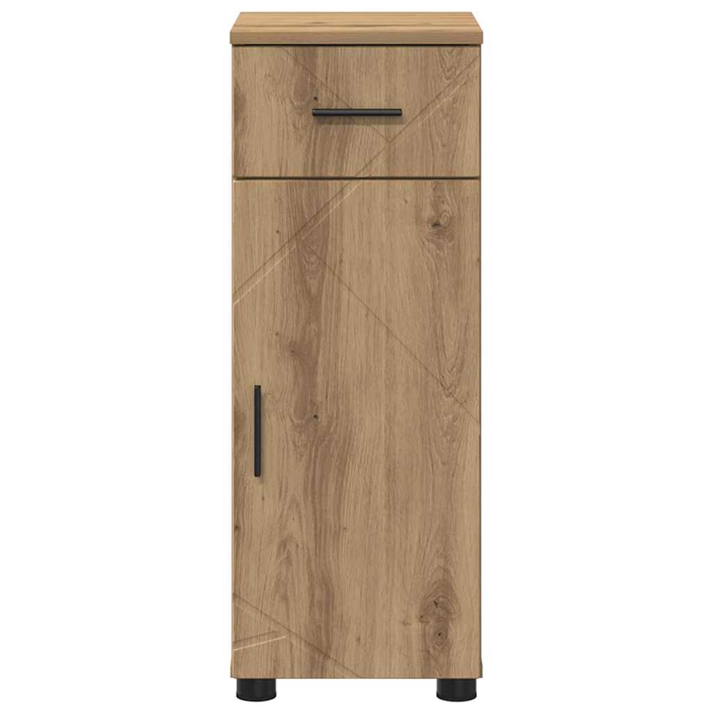 Baderomsskap Artisan Eik 30 x 35 x 80 cm Konstruert tre, Metall