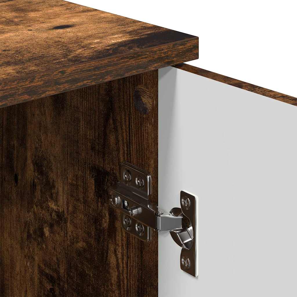Baderomsskap Røkt eik 30 x 31,5 x 61 cm Konstruert tre & Metall