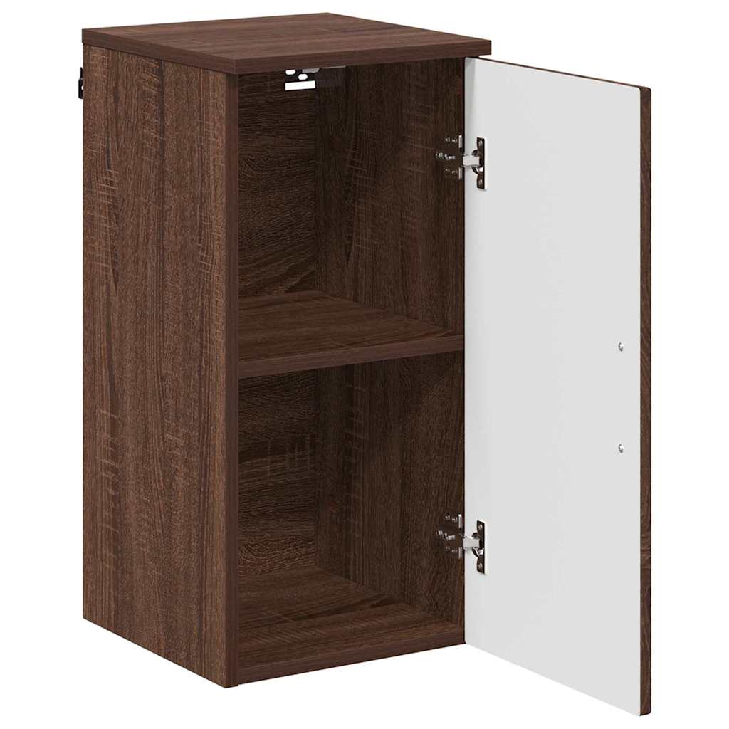 Baderomsskap Brun Eik 30 x 31,5 x 61 cm Konstruert tre & Metall
