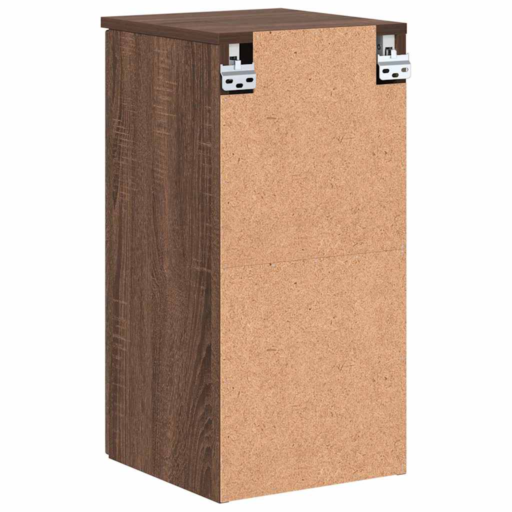 Baderomsskap Brun Eik 30 x 31,5 x 61 cm Konstruert tre & Metall