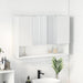 Speilskap Veggmontert Hvit 80 x 17 x 55 cm Konstruert tre