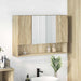 Speilskap Veggmontert Sonoma eik 80 x 17 x 55 cm Konstruert tre