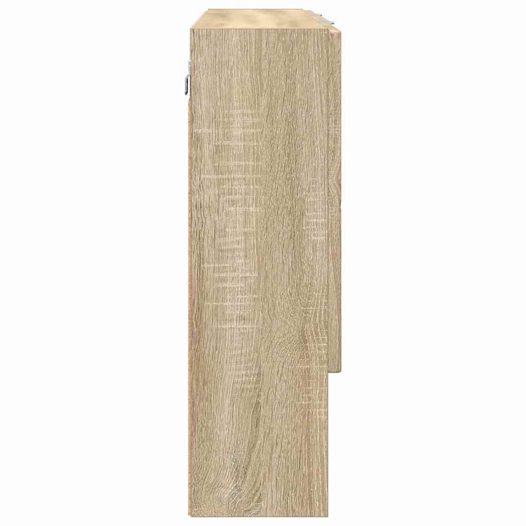 Speilskap Veggmontert Sonoma eik 80 x 17 x 55 cm Konstruert tre