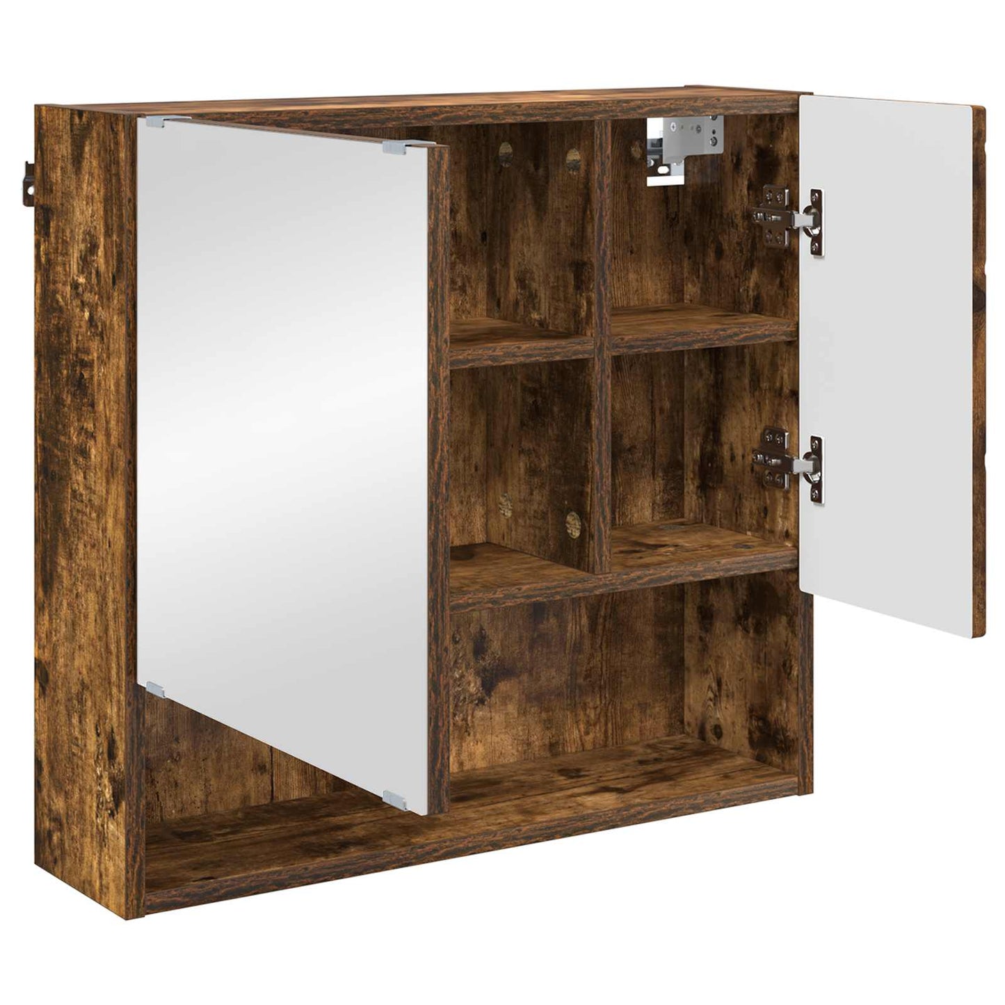 Speilskap Røkt eik 59 x 17 x 55 cm Konstruert tre