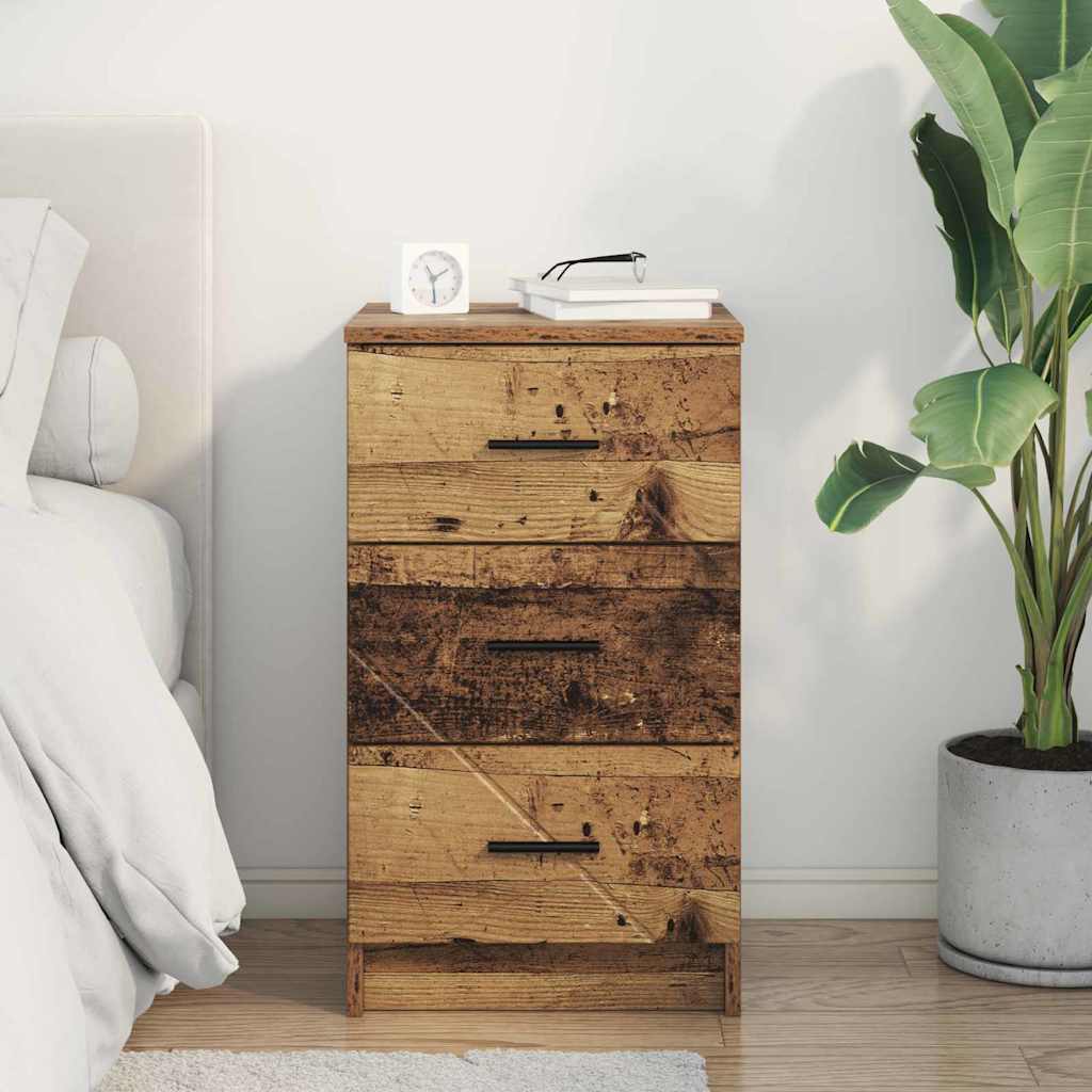 Nattbordskap Gammelt tre 38 x 38 x 66 cm Konstruert tre