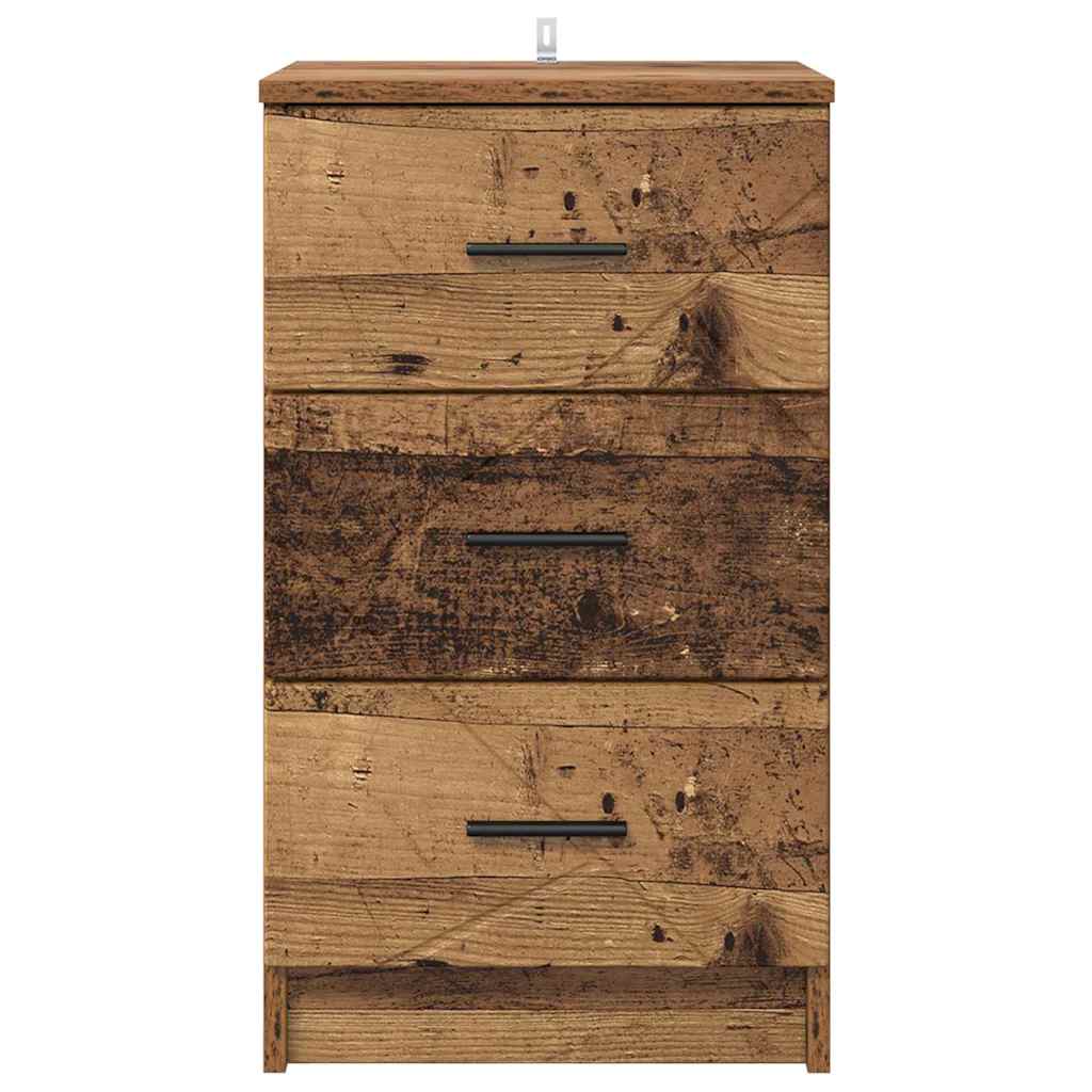 Nattbordskap Gammelt tre 38 x 38 x 66 cm Konstruert tre