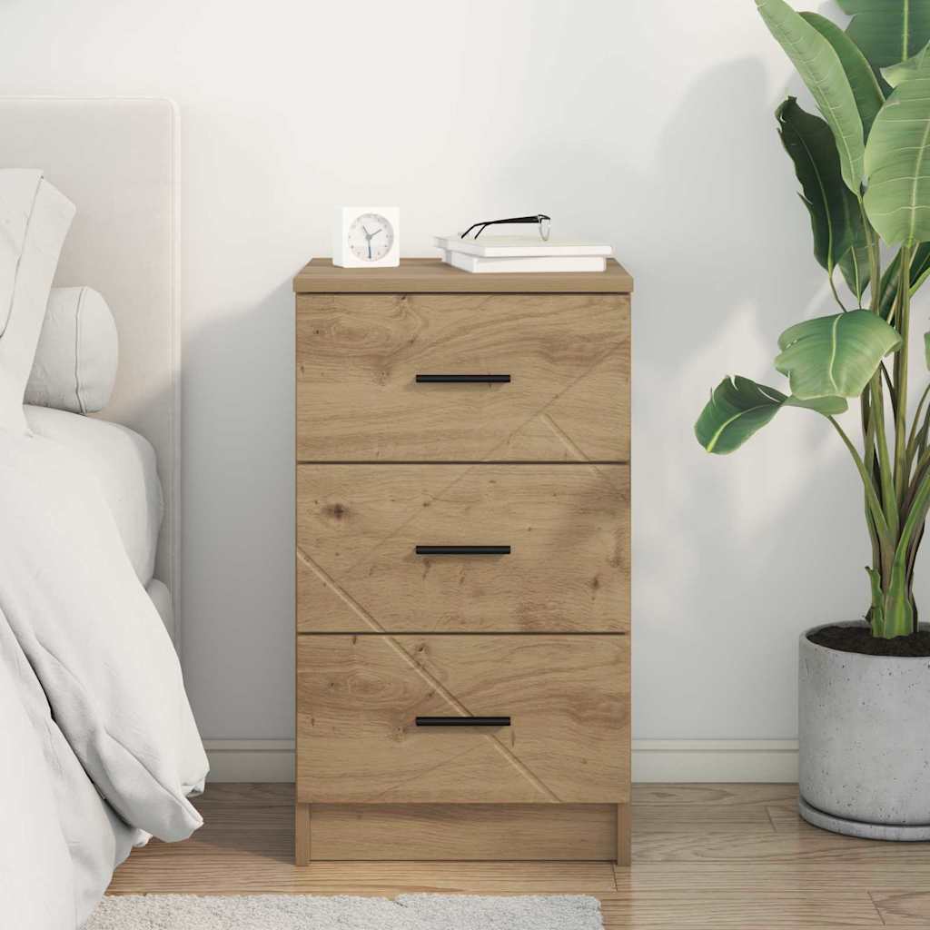 Nattbordskap artisan eik 38 x 38 x 66 cm Konstruert tre