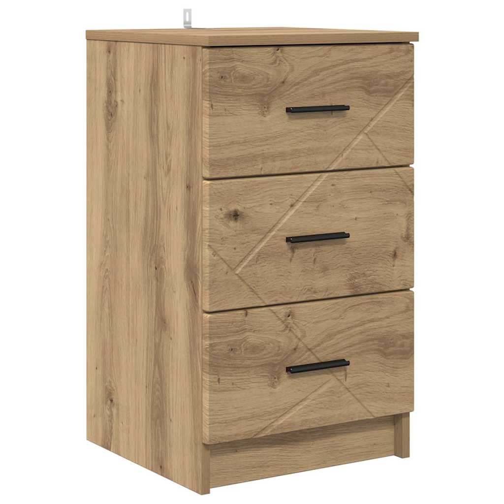 Nattbordskap artisan eik 38 x 38 x 66 cm Konstruert tre