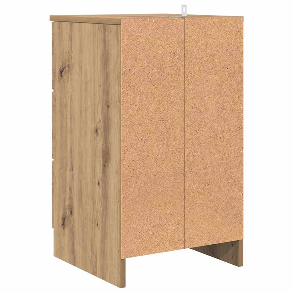 Nattbordskap artisan eik 38 x 38 x 66 cm Konstruert tre