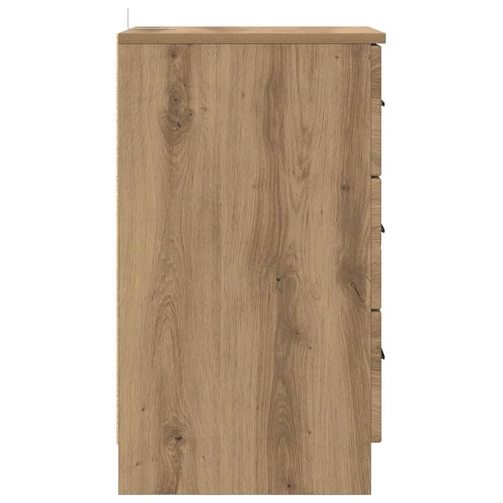 Nattbordskap artisan eik 38 x 38 x 66 cm Konstruert tre