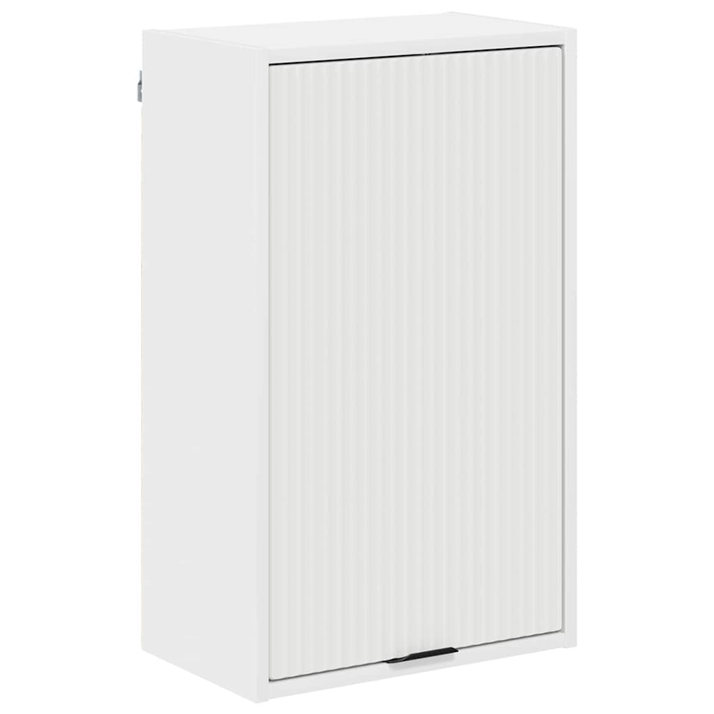 Baderomsskap Hvit 39 x 23,5 x 65 cm Konstruert tre, Metall