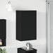 Baderomsskap Svart 39 x 23,5 x 65 cm Konstruert tre & Metall
