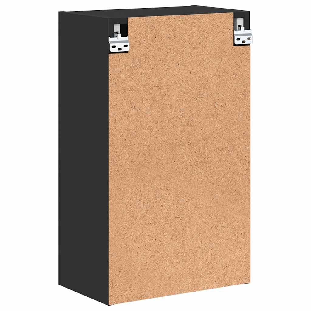 Baderomsskap Svart 39 x 23,5 x 65 cm Konstruert tre & Metall