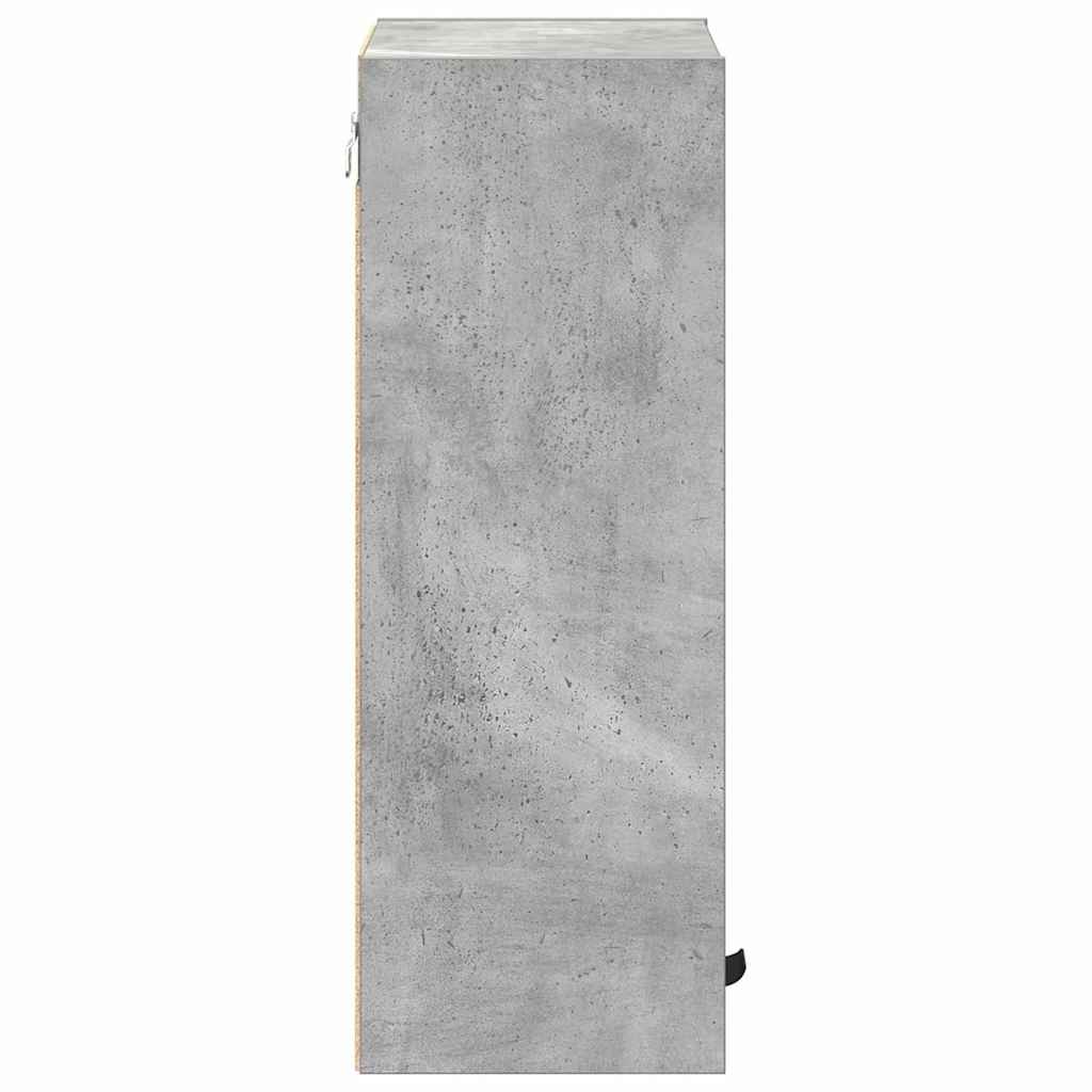 Baderomsskap Veggmontert med dør Betonggrå 39 x 23,5 x 65 cm
