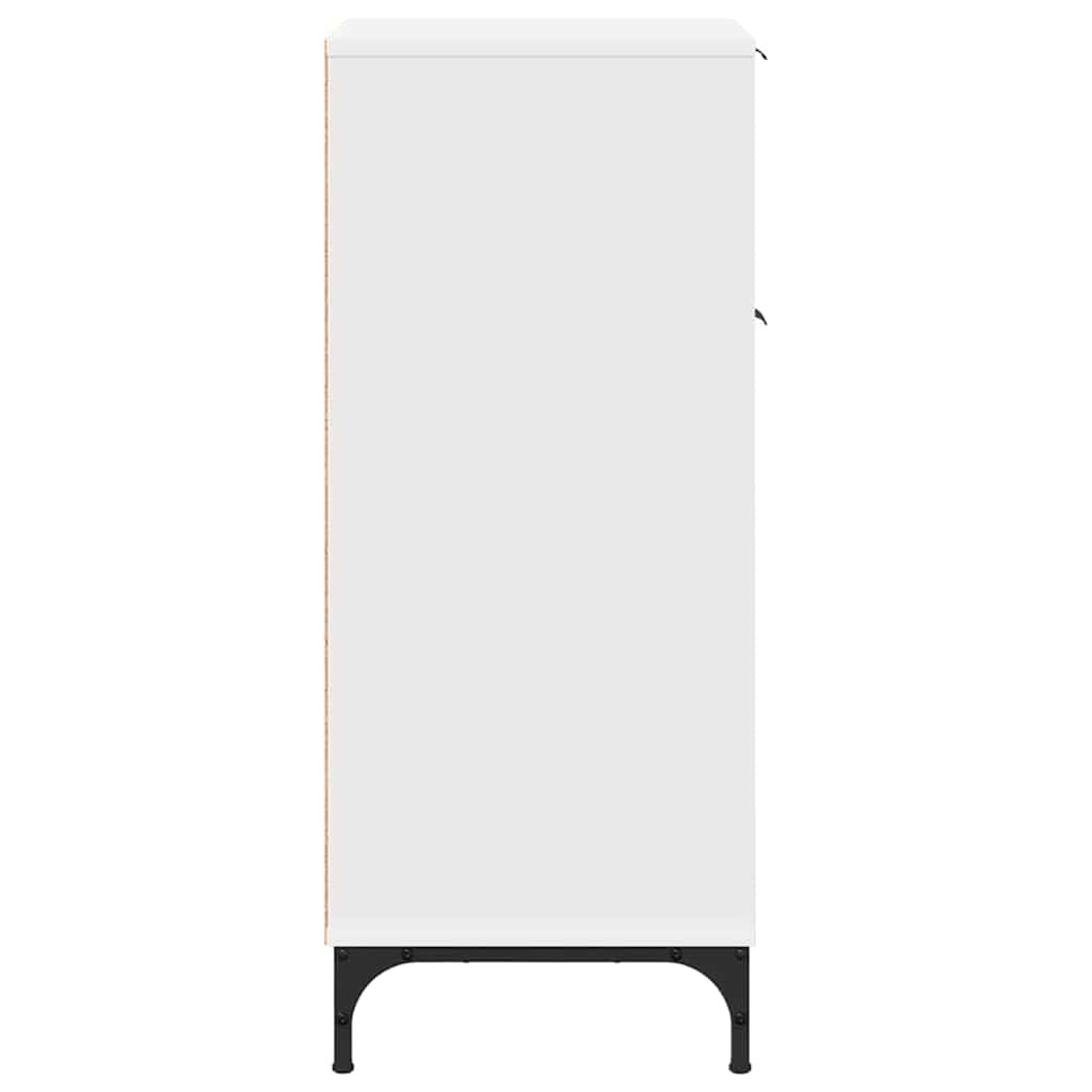 Baderomsskap Hvit 39,5 x 36 x 88 cm Konstruert tre & Metall