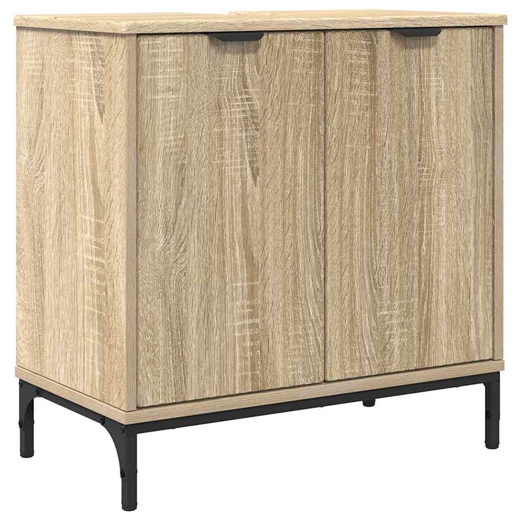 Baderomsvaskeskap Sonoma eik 60,5 x 33,5 x 61 cm Konstruert tre
