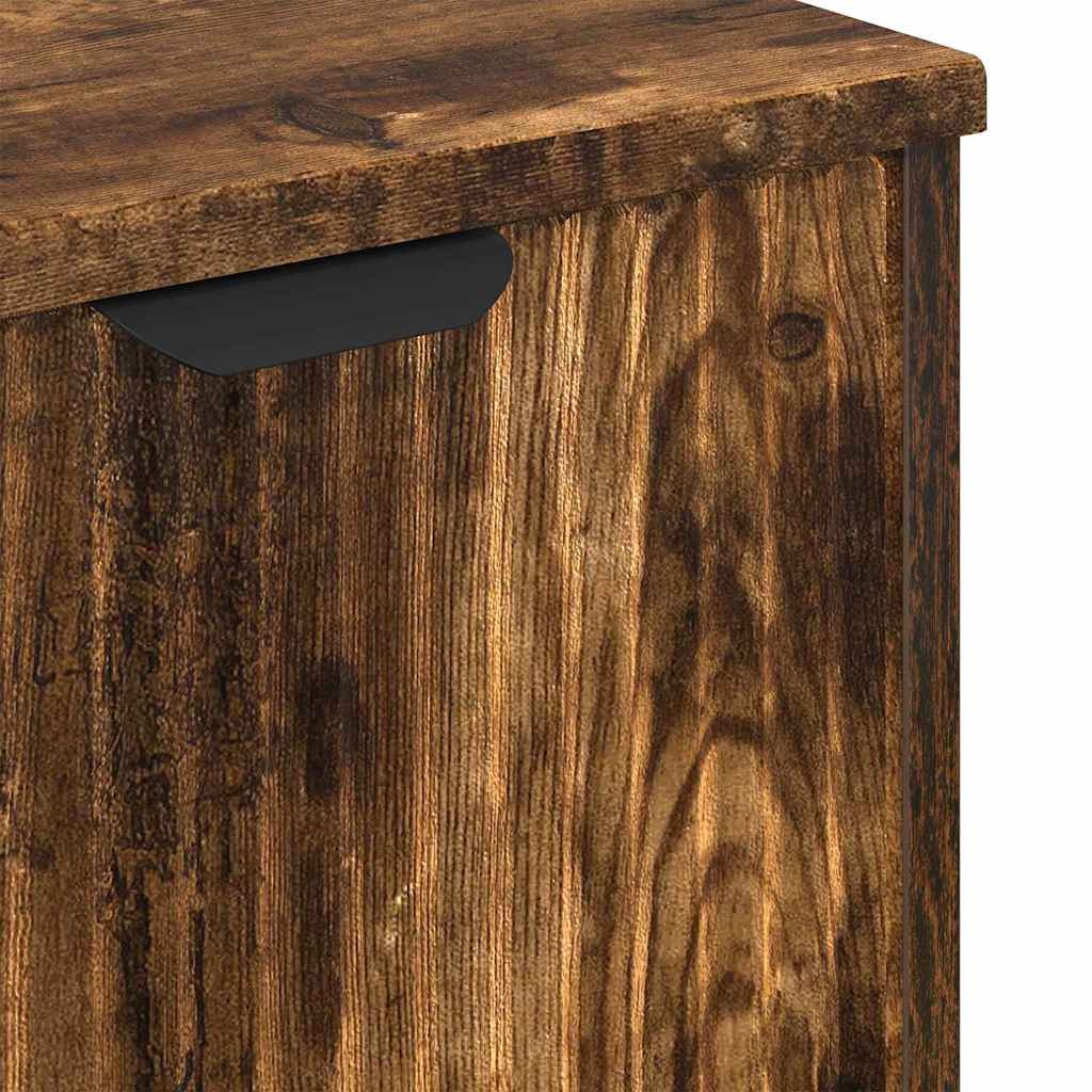 Baderomsvaskeskap Røkt eik 60,5 x 33,5 x 61 cm Konstruert tre