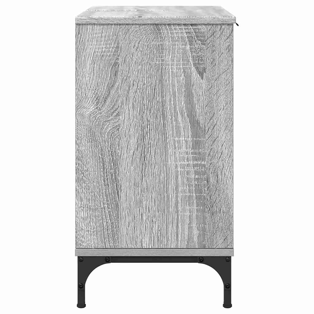 Baderomsvaskeskap Grå Sonoma 60,5 x 33,5 x 61 cm Konstruert tre