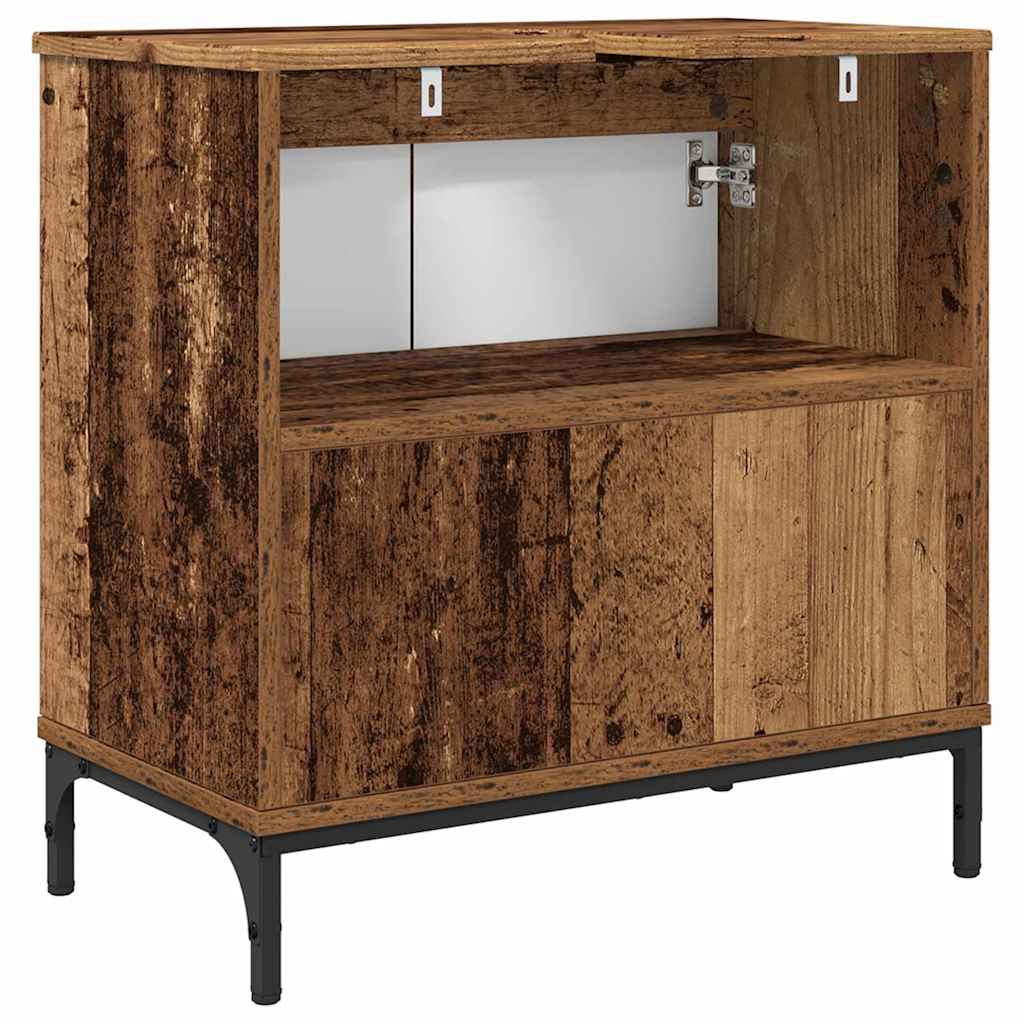 Baderomsvaskeskap Gamle tre 60,5 x 33,5 x 61 cm Konstruert tre