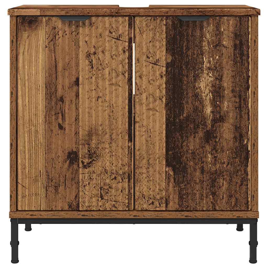 Baderomsvaskeskap Gamle tre 60,5 x 33,5 x 61 cm Konstruert tre