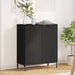 Serviesskap Svart 69,5 x 33 x 82 cm Konstruert tre
