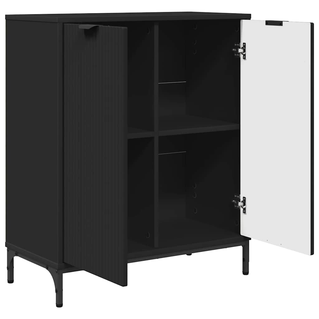 Serviesskap Svart 69,5 x 33 x 82 cm Konstruert tre