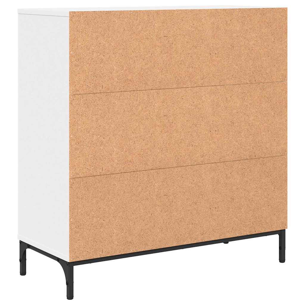 Serviesskap med skuff Hvit 79,5 x 33 x 82 cm Konstruert tre