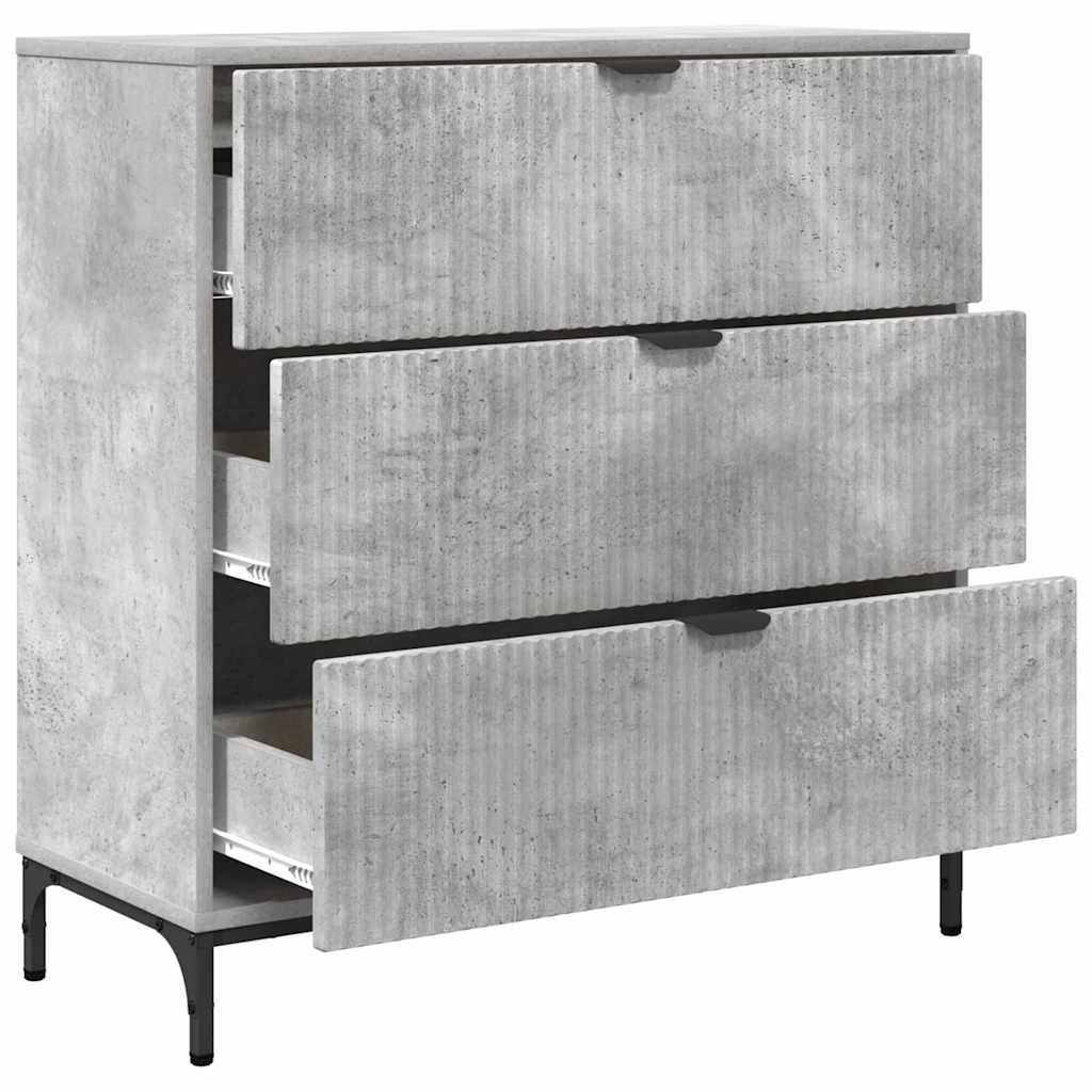 Serviesskap Betonggrå 79,5 x 33 x 82 cm Konstruert tre