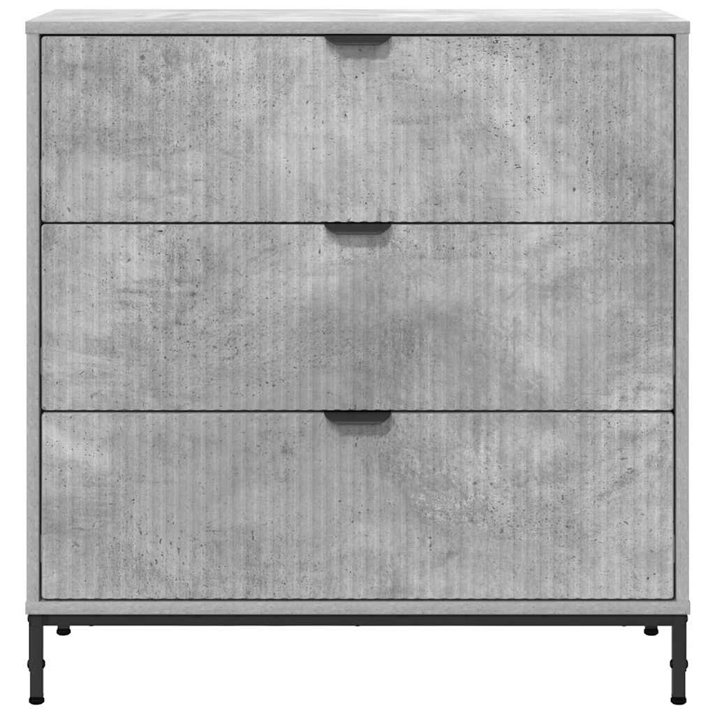 Serviesskap Betonggrå 79,5 x 33 x 82 cm Konstruert tre