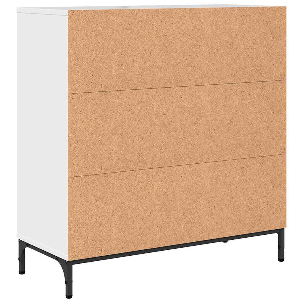 Serviesskap Høyglanset hvit 79,5 x 33 x 82 cm Konstruert tre