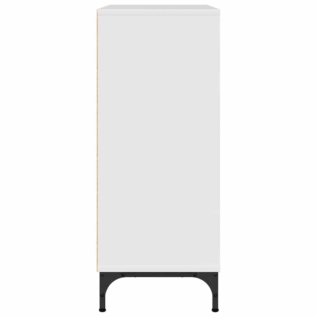Serviesskap Høyglanset hvit 79,5 x 33 x 82 cm Konstruert tre