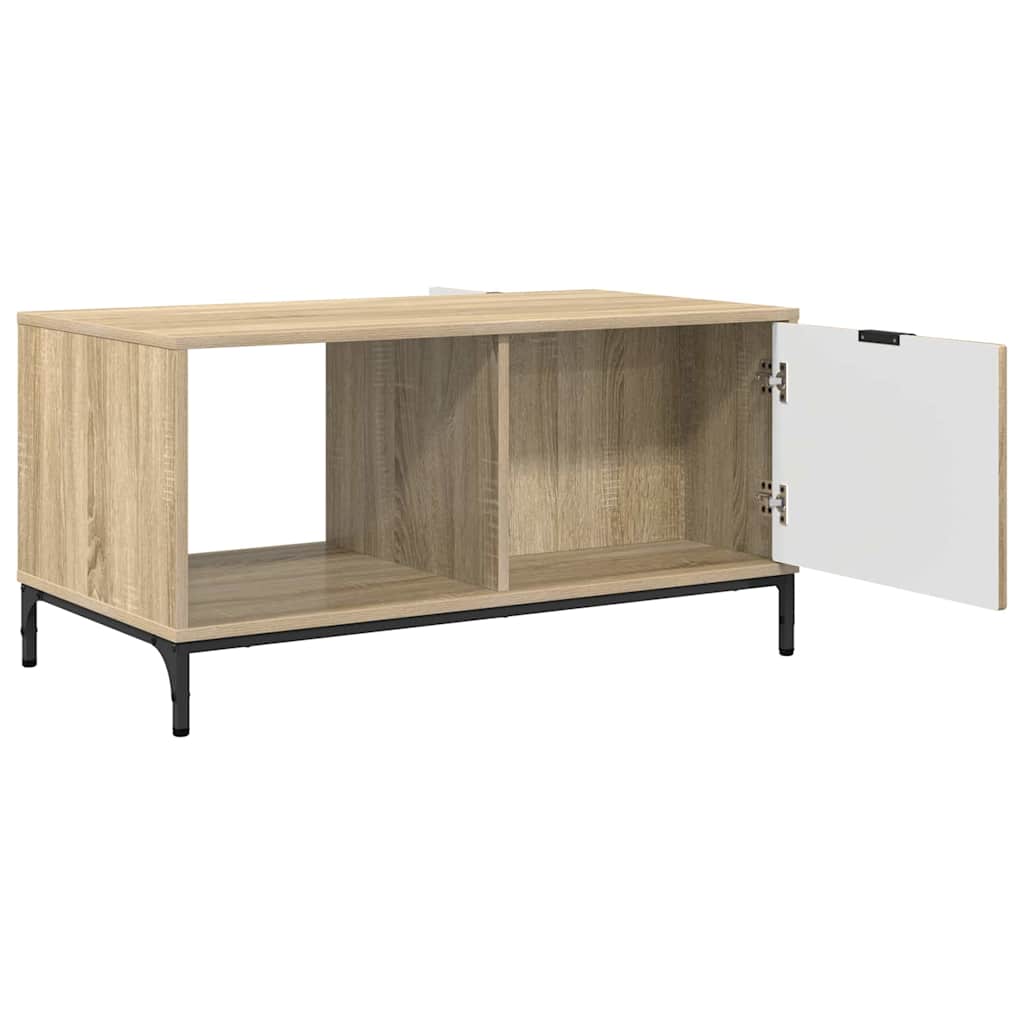 Kaffebord med skuff Sonoma eik 90 x 49 x 46 cm Konstruert tre