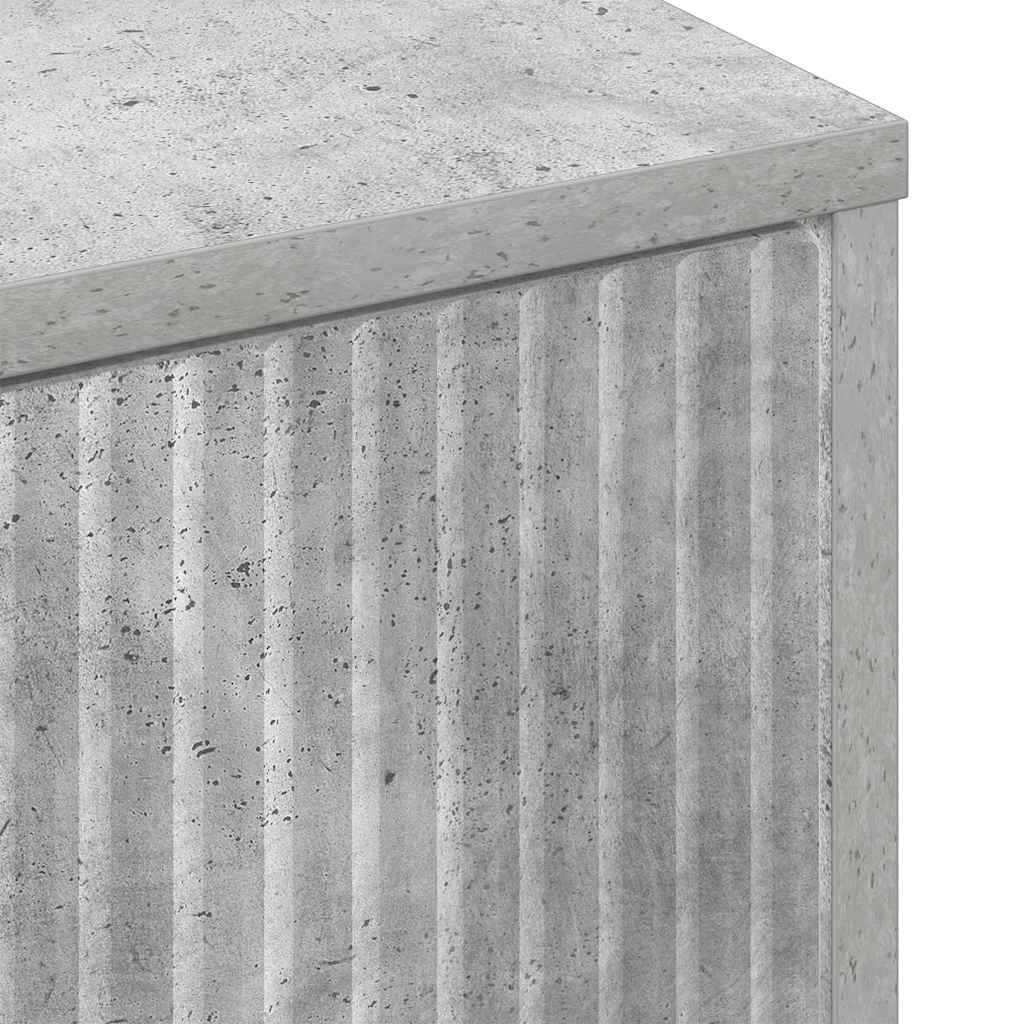 Kaffebord med skuff Betonggrå 90 x 49 x 46 cm Konstruert tre