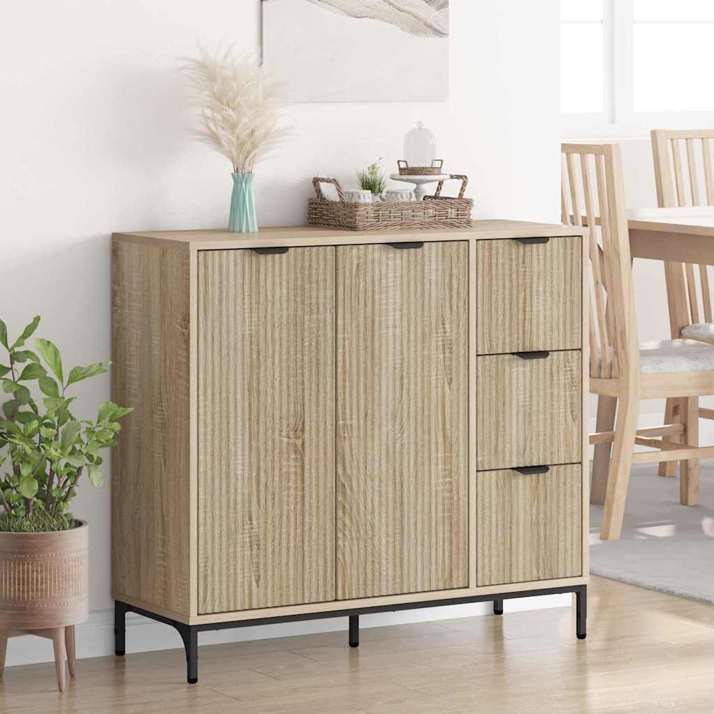 Serviesskap Sonoma eik 89,5 x 33 x 82 cm Konstruert tre