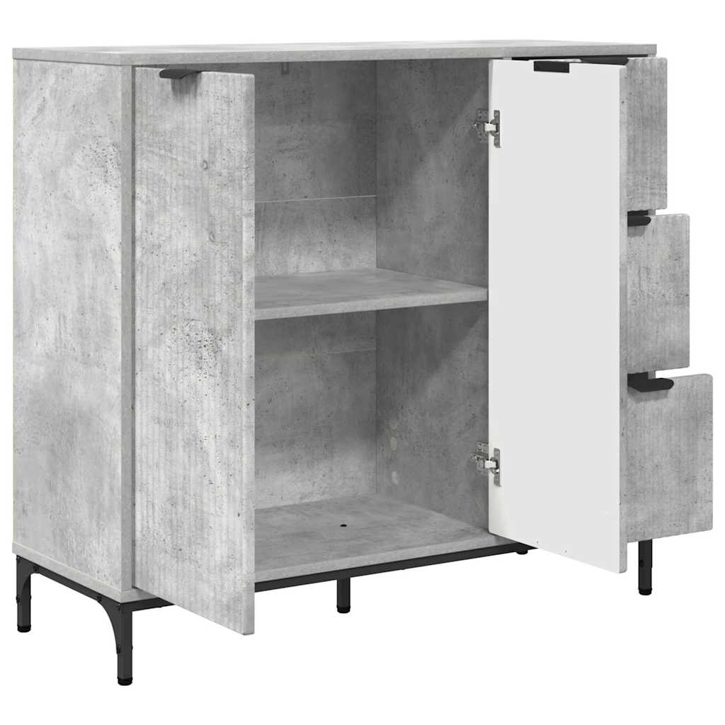 Serviesskap Betonggrå 89,5 x 33 x 82 cm Konstruert tre