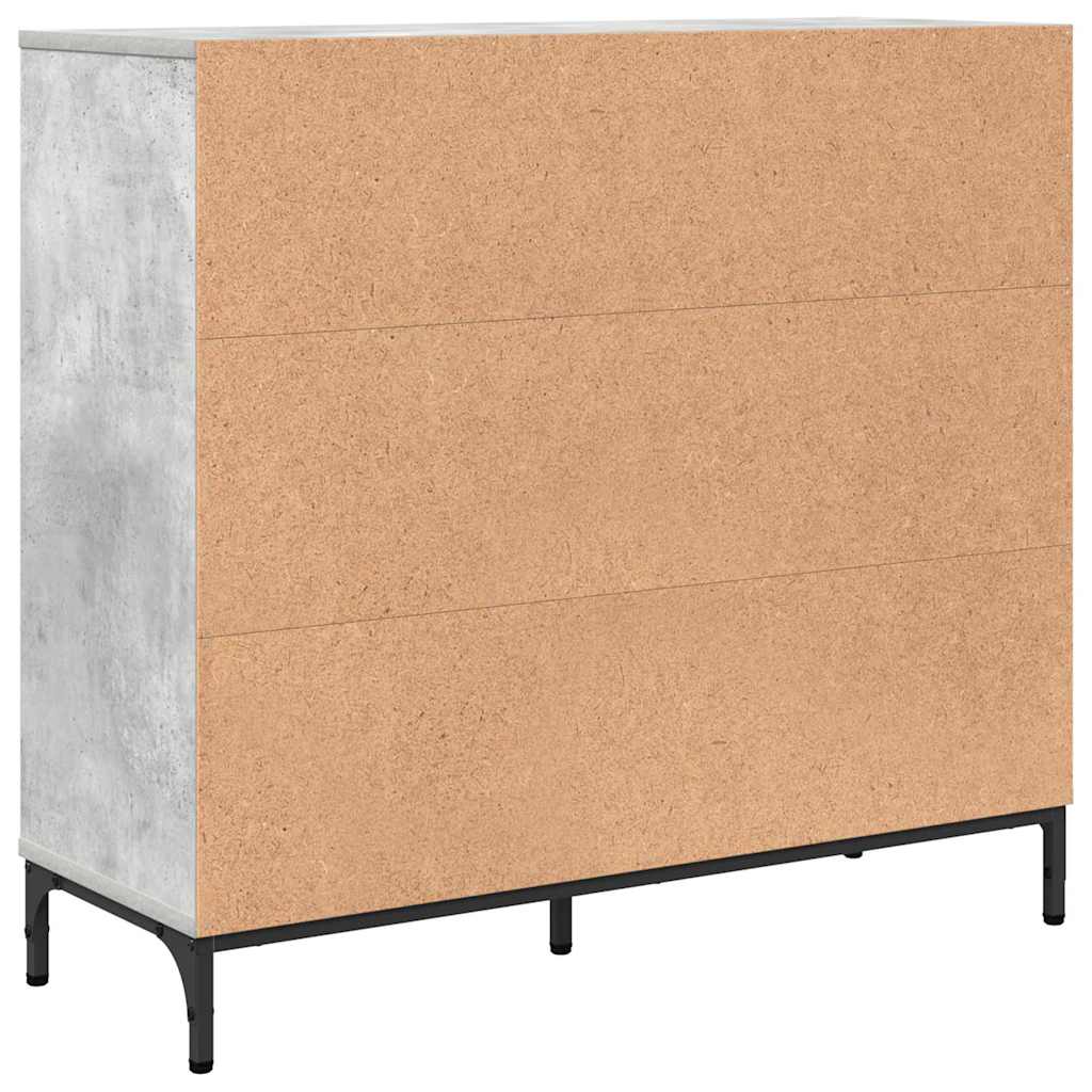 Serviesskap Betonggrå 89,5 x 33 x 82 cm Konstruert tre