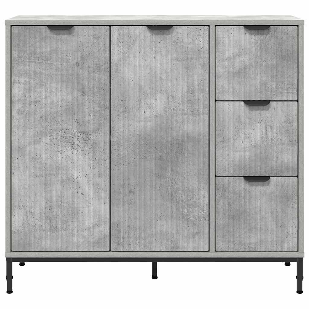 Serviesskap Betonggrå 89,5 x 33 x 82 cm Konstruert tre