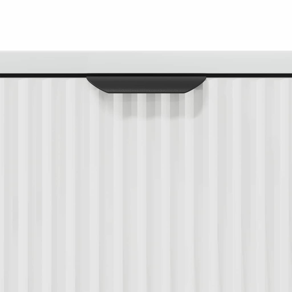 Serviesskap Høyglanset hvit 89,5 x 33 x 82 cm Konstruert tre