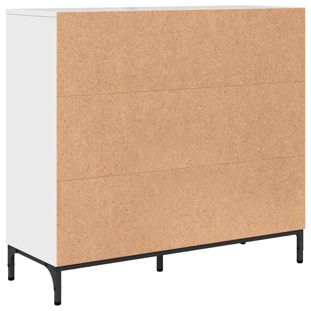 Serviesskap Høyglanset hvit 89,5 x 33 x 82 cm Konstruert tre